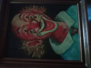 Coppia di quadri firmati con cornice in legno originale