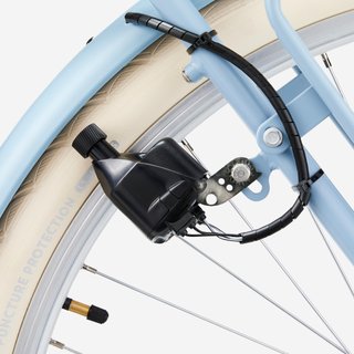 Bicicleta urbana clásica cuadro bajo 28 pulgadas 6 V Elops