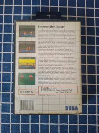 MASTERSYSTEM HEAVYWEIGHT CHAMP ORIGINAL SEGA
