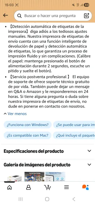 Impresora de Etiquetas termica NUEVA