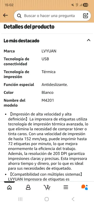 Impresora de Etiquetas termica NUEVA