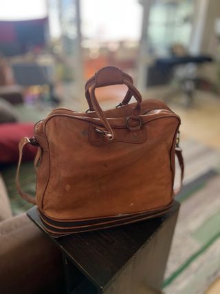 Maleta de cuero vintage