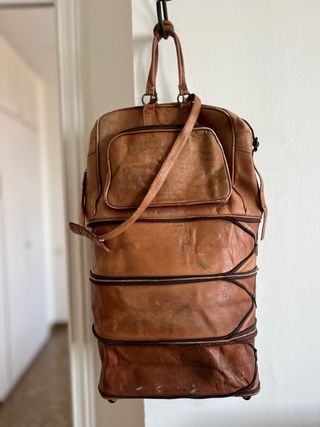 Maleta de cuero vintage