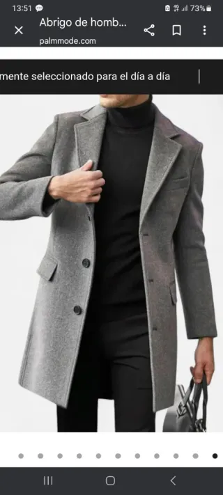 Abrigo marca Macson hombre como nuevo