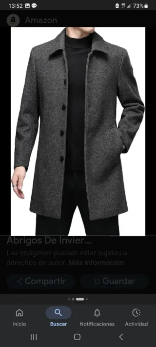 Abrigo marca Macson hombre como nuevo