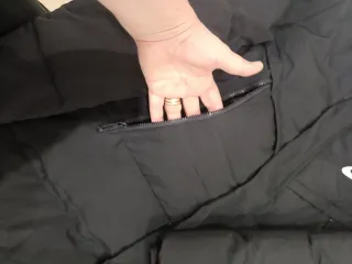 Cappotto imbottito lungo Nike uomo nero