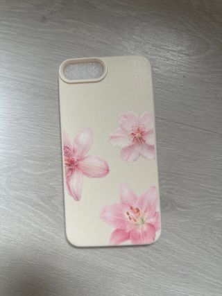 Custodia per iPhone 7/8 con fiori rosa