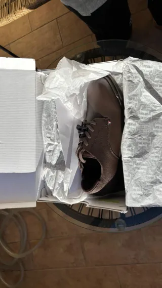 Scarpe Tommy Hilfiger Uomo Pelle Marrone Tg 41