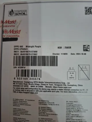 Teléfono móvil negro