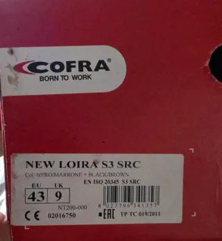 Scarpe da lavoro COFRA TECHNO S3 SRC