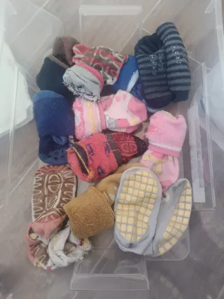 Calze antiscivolo bimbo 1-3 anni miste 11 paia