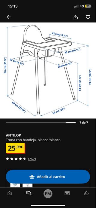 Trona Ikea Blanca