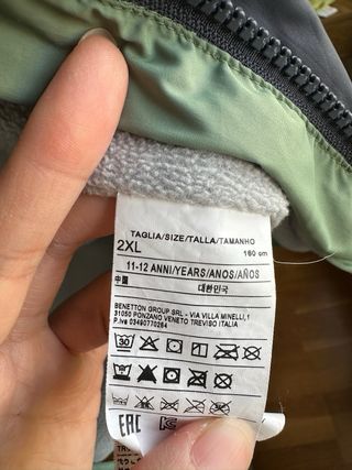 Abrigo Benetton invierno niños