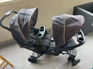 Carrito Gemelar Graco Negro muy poco uso