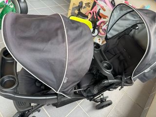 Carrito Gemelar Graco Negro muy poco uso