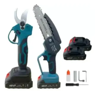 Kit Sega Elettrica + Forbice Giardinaggio 2 Batt