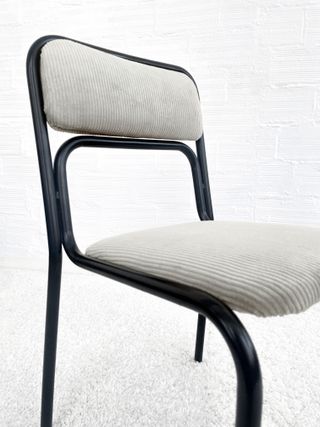 SILLAS BAUHAUS CORDUROY BLANCO. ITALY 70s