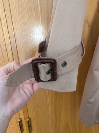 Gabardina Stradivarius Beige Talla S