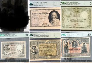 Pmg lote billetes clásicos disponibles oro