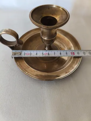 Candelabro/Palmatoria /bronce