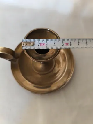 Candelabro/Palmatoria /bronce