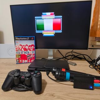 2 Microfoni Singstar + Dongle + Gioco - Ps2