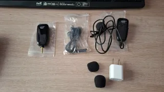 Micrófono UHF Inalámbrico de solapa.
