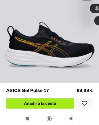 Zapatillas running Asics hombre 43.5