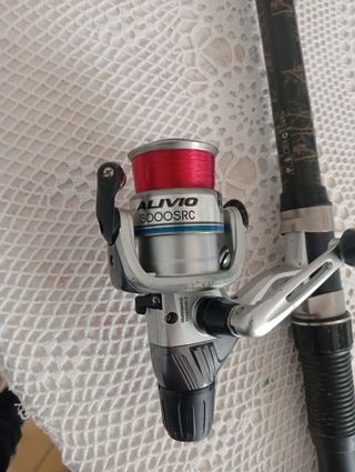 Caña y carrete pesca Caperlan y Shimano