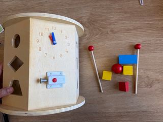 Cubo Actividad Montessori Madera Bebé