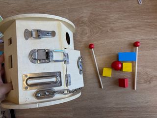 Cubo Actividad Montessori Madera Bebé