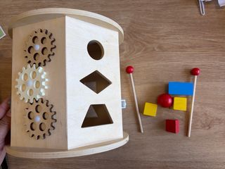 Cubo Actividad Montessori Madera Bebé