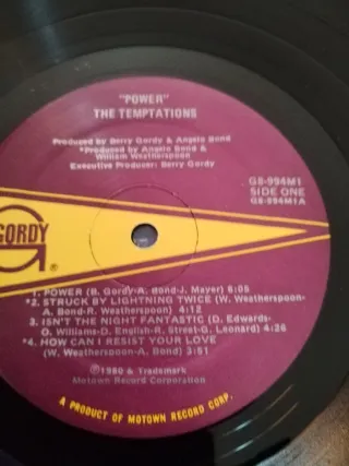 Vinilo LP The Temptations Power R&B Soul