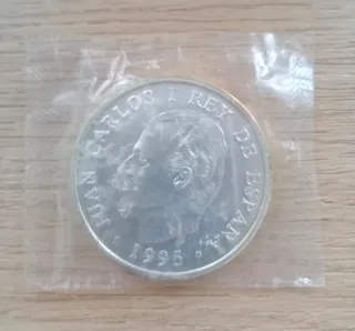 Moneda 2000 Pesetas Plata 1995 Carlos I