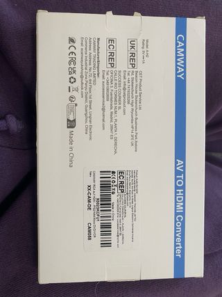 Convertidor CAMWAY AV a HDMI 4:3 16:9