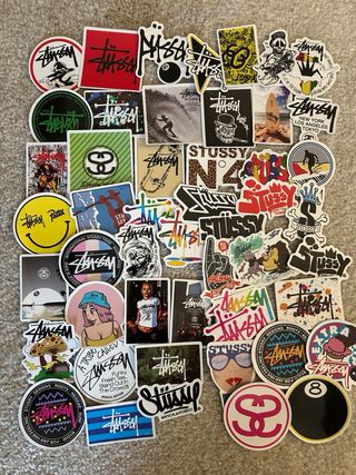 100 Adesivos Skate Surf + 50 Stussy