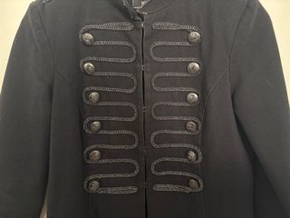 Chaqueta militar Bershka botones negra Talla M