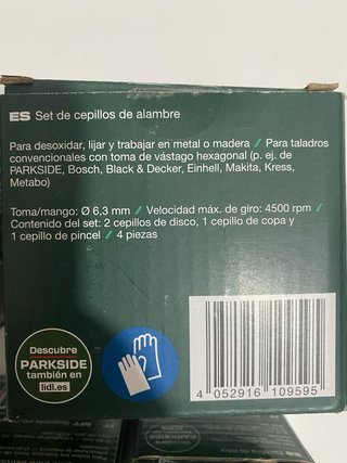 Set Cepillos Alambre y Escofina Rotor