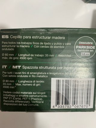 Set Cepillos Alambre y Escofina Rotor