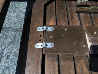 Mesa redonda madera plegable 90cm