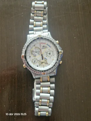 Reloj Lotus Cronógrafo Vintage Dorado/Plateado