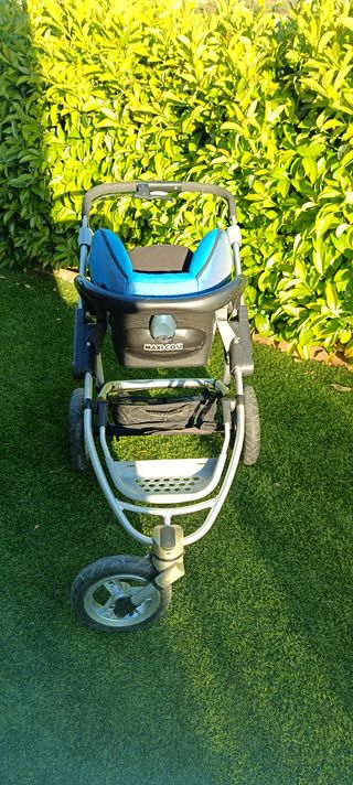 Cochecito Quinny Buzz Azul + Capazo + Silla Coche