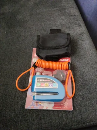 Bloqueo - Candado con Alarma Moto Disco 110dB