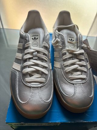 Zapatillas Adidas Gazelle Plata Talla 44.5