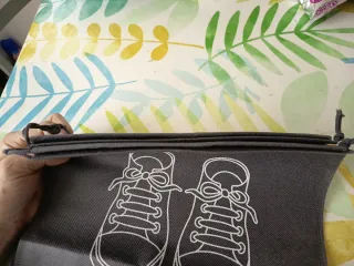 2 Bolsas para zapatos/zapatillas (gris)