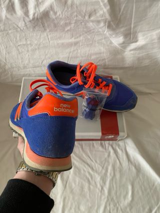 Zapatillas New Balance Mujer Azul Naranja