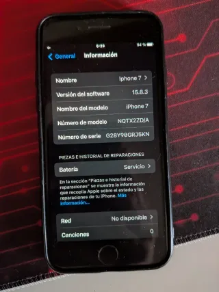 iPhone 7 Negro como nuevo