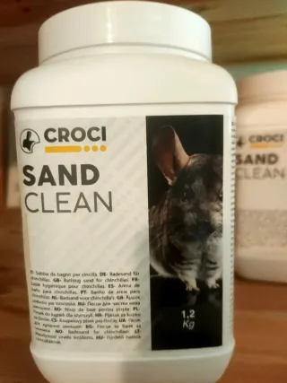 Sabbia bagno cincillà 1,2kg nuova fondo magazzino