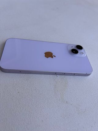 iPhone 14 Morado + 2 Fundas + Caja