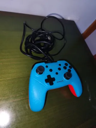Mando Gaming Cableado Azul/Naranja